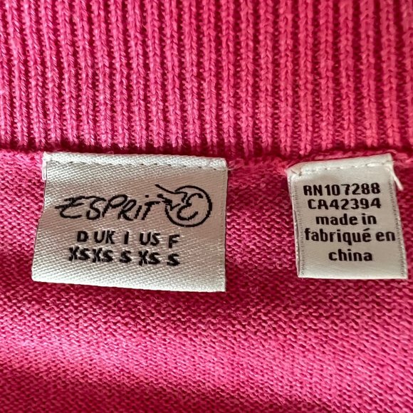 NEW Vintage Esprit Buttons Turtleneck Sweater Preppy Parisian, Size S - Picture 9 of 16